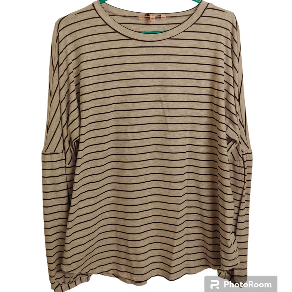 Juicy couture striped long sleeve shirt